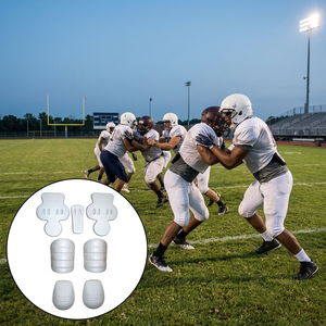 Soccer <b>Thigh</b> Pads White Protective Gear for Adults Sports Field Use - Product Image 4