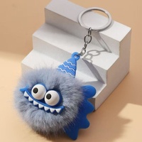 Porte-clés en peluche style lapin, pendentif mignon de dessin animé, breloque de sac tendance, accessoire de poupée