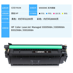 Cartouche de toner compatible W9000MC pour HP E65050dn E65160dn E65150dn E65060dn 28000 pages - Product Image 3