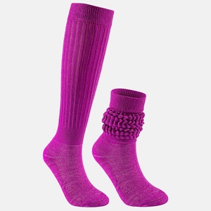 Chất lượng tốt của phụ nữ Slouch Vớ màu rắn bong bóng nén dài crew <span class=keywords><strong>socks</strong></span> - Product Image 1