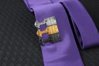 Nouvelle collection transfrontalière populaire KRPLD : Pince à papier pour homme, série pistolet, design Oman, en alliage plaqué or