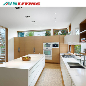 ตู้ครัว Modular ตู้มันวาวสูงกระจกฝ้าตู้ครัวประตูสำหรับขาย - Product Image 2