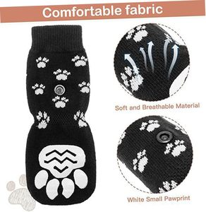 Zapato pequeño de alta calidad para zapatos de diseñador, almohadillas adhesivas para mascotas, Protector de pata, botines <span class=keywords><strong>Crocs</strong></span> para perros, <span class=keywords><strong>calcetines</strong></span> de agarre para perros con estampado de mascotas - Product Image 4