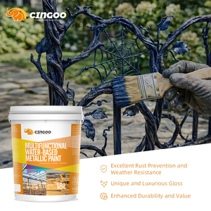 <span class=keywords><strong>Peinture</strong></span> acrylique métallisée imperméable CINGOO pour structure en <span class=keywords><strong>acier</strong></span>, pont de navire, application au pinceau, finition mate, respectueuse de l'environnement - Product Image 1