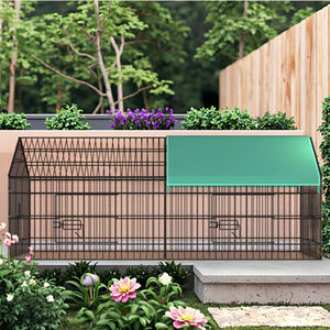 Metalen Kippenhok, Opvouwbare Kippenkooi Voor <span class=keywords><strong>6</strong></span> Kippen Eend Konijn Kattenbox Met Weerbestendige Hoes Voor Buiten, Binnen - Product Image 4