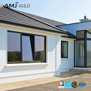 Fenêtre américaine à rupture de pont thermique certifiée NFRC, grand panneau de verre, fenêtre à bascule et à tourner en aluminium pour maison, fenêtre à <span class=keywords><strong>battant</strong></span> - Product Image 1