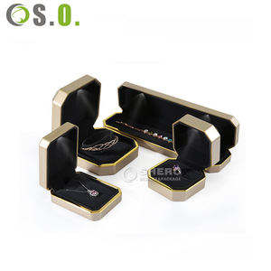 Cajas de lujo personalizadas en dorado, azul y rojo, con iluminación LED, para collares, pulseras, anillos, pendientes y joyas. - Product Image 4