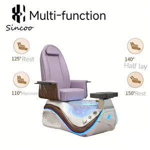 Sillón de Pedicura y Manicura de Lujo con Colores Personalizables, Bomba de Drenaje, Lavabo de Cerámica Eléctrico, Silla de Masaje para Spa de Pies - Product Image 3