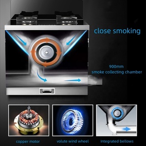 Cuisinière à <span class=keywords><strong>gaz</strong></span> et électrique personnalisée en gros avec hotte, <span class=keywords><strong>four</strong></span> et grill pour la maison - Product Image 5