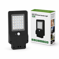 Lampadaire solaire 4W, lampe de route LED 400lm, lampe de jardin murale, étanche IP65