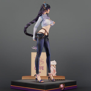 Genshin Impact Raiden Shogun <span class=keywords><strong>การ์ตูน</strong></span>อนิเมะใหม่ขนาด51ซม. หุ่นพลาสติก PVC สำหรับผู้ใหญ่ของเล่นสะสมของขวัญ - Product Image 5