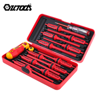 Fournisseur Qixin, jeu de tournevis électriques magnétiques VDE personnalisés, 13 pièces, outils de réparation pour électriciens, isolation électrique