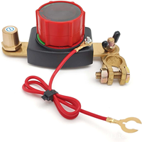 Nouveau Voltmètre Numérique avec Affichage 12V 24V 5-60A, Interrupteur de Déconnexion de Batterie Bipolaire avec Bornes en Cuivre pour VR, Voiture, Bateau, Marine