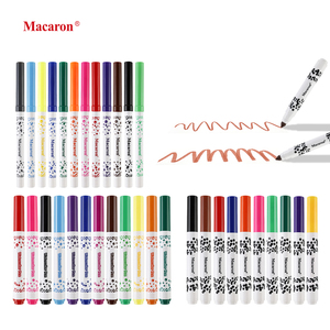 Macaron 10/12個入りマーカーインクホットセールカラーマーカーカスタムロゴ落書きマーカー子供用洗える - Product Image 5
