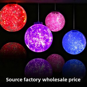 Lampadario a Sospensione LED in Acrilico per Esterni Impermeabile Effetto Cielo Stellato, Luce Ambientale Colorata 20-30cm, Lampada Decorativa per Centri Commerciali - Product Image 3