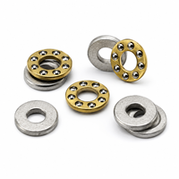 Roulement à billes axiales F5-11, roulement à billes axiales miniature F5-11M 5x11x4.5mm, haute vitesse, haute précision, acier chromé, mini roulements axiaux plats