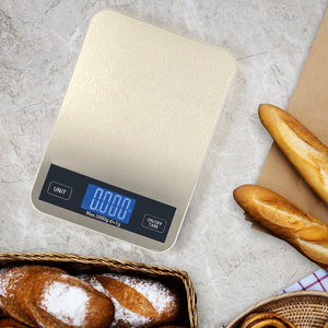 Bilancia per alimenti da cucina digitale Lcd elettronica in acciaio inossidabile ad alta precisione 5kg 11lb calda - Product Image 3