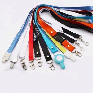 Customized Polyester Lanyard Silk Screen <b>Personalized</b> Dye Sublimation Heat Transfer <b>Keychain</b> Includes Neck ID Badge Card Holder - Product Image 1