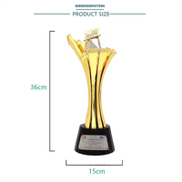 Trophée vierge de sublimation Récompenses en métal Trophées sportifs personnalisés Récompenses Médailles et plaques