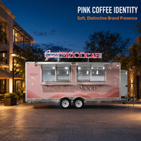 Food Truck Mobile Entièrement Équipé - Cuisine Commerciale sur Roues pour la Vente de Pizzas, Burgers, Hot-Dogs et de Plats de Rue
