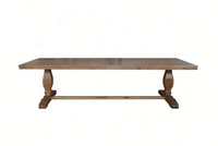 Table à manger rectangulaire en chêne massif, style rustique rétro antique, pour mariage ou dîner, parquet français T159-300, meubles de salle à manger