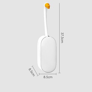 Ensemble de <span class=keywords><strong>brosse</strong></span> WC murale avec <span class=keywords><strong>brosse</strong></span> en <span class=keywords><strong>silicone</strong></span> Swan à tête pivotante, manche long en plastique, pour nettoyage domestique des angles morts - Product Image 4