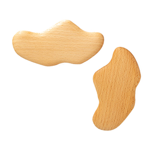 Outil de massage facial en bois Guasha, bois de hêtre naturel Guasha - Product Image 1