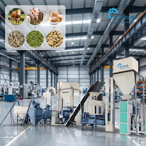 Machine à granulés d'aliments électriques pour la production d'aliments pour volailles et porcs, capacité de 20 tonnes/h, matériau en alliage, moules de granulés personnalisables - Product Image 1