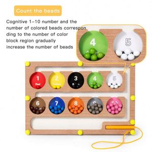 Jouets éducatifs personnalisés CPC CE pour enfants d'âge préscolaire, perles de comptage colorées, aimants, labyrinthe pour garçons et filles - Product Image 3