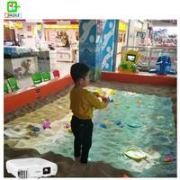 Projection de sol de plage pour enfants en intérieur Équipement de jeux de piscine Projecteur interactif Jeux pour l'école et le parc d'attractions