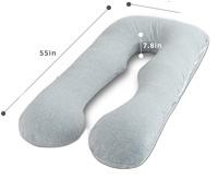 Oreiller de <span class=keywords><strong>grossesse</strong></span> en <span class=keywords><strong>U</strong></span>, <span class=keywords><strong>coussin</strong></span> de <span class=keywords><strong>grossesse</strong></span> complet, <span class=keywords><strong>coussin</strong></span> de <span class=keywords><strong>grossesse</strong></span> en C - Product Image 2