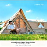 Grande tente familiale gonflable, installation rapide, plage, pique-nique, camping et rassemblements en plein air, imperméable, 16 m², 4 saisons, PU3000