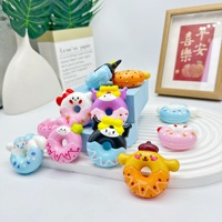 Jouets moelleux en forme de donut, jouet à presser mignon en PU pour enfants, anti-stress, boîte surprise, petites figurines, vente en gros disponible