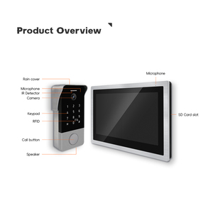 Tcp/ip Dễ dàng cài đặt Video intercom với 1080P máy ảnh frid Thẻ mở mở khóa tuya thông minh intercom điện thoại Doorphone - Product Image 3