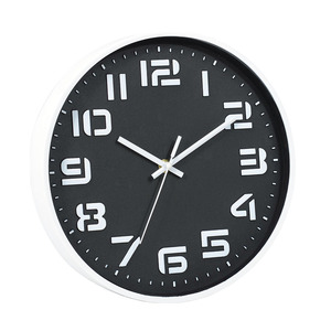 Bán Buôn 12-Inch <span class=keywords><strong>Analog</strong></span> 3D Kỹ Thuật Số Im Lặng Quét Thạch Anh Phong Trào Nhựa Đồng Hồ Treo Tường Đơn Giản Vòng Thiết Kế Cho Trang Trí Nội Thất - Product Image 3