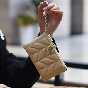 <span class=keywords><strong>Porte</strong></span>-<span class=keywords><strong>monnaie</strong></span> en <span class=keywords><strong>cuir</strong></span> véritable avec fermeture éclair pour pièces de <span class=keywords><strong>monnaie</strong></span> et clés, pour femmes - Product Image 4