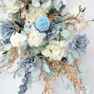 Decorazione Moderna in Seta Fatta <span class=keywords><strong>a</strong></span> Mano di Alta Qualità per Palco Matrimoniale, Area di Benvenuto, Pannello KT, Fiori Artificiali <span class=keywords><strong>a</strong></span> <span class=keywords><strong>Pois</strong></span> - Product Image 2