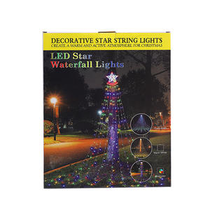 Guirlande lumineuse <span class=keywords><strong>solaire</strong></span> à 350 LED, effet cascade d'<span class=keywords><strong>étoile</strong></span>s, effet pluie de météores, pour jardin, maison, fête, promotion de vacances, vente - Product Image 6