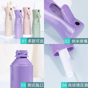 Hairspray Bottle-Pulvérisateur continu ultra-fin pour la coiffure Hair Styling Art Garden Cleaning Plant and Skin Care - Product Image 5