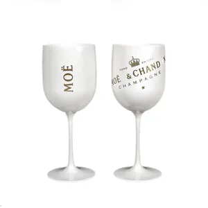 VGEET popular unbreakable colored red champagne black drinking glasses goblet wine glass, custom plastic black wine glasses