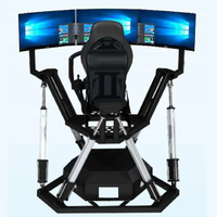 Plataforma de movimiento 6 DOF para equipos de realidad virtual al por mayor, simulador de vuelo, diseño metálico para interiores, centro comercial