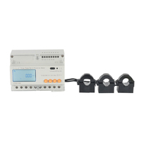 Compteur d'énergie triphasé multifonction sur rail DIN avec CT externe RS485 Modbus pour panneaux solaires photovoltaïques et armoires de distribution électrique