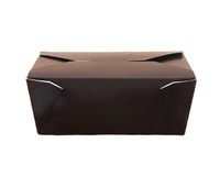 Échantillon gratuit de boîte à lunch en papier kraft recyclable personnalisée, conteneur alimentaire en papier pour l'emballage de la restauration rapide à emporter