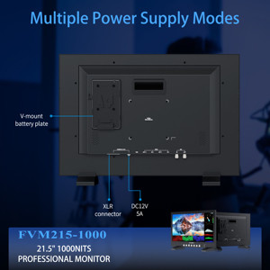 FEELWORLD Monitor de producción de 21,5 ", brillo de 1000nit, compatible con miras LUT 3D, ideal para la realización de películas en vivo - Product Image 5