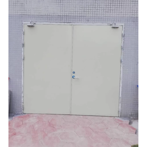 Puerta <span class=keywords><strong>de</strong></span> acero <span class=keywords><strong>de</strong></span> entrada ignífuga Commerical 90 Mins Puerta <span class=keywords><strong>de</strong></span> salida clasificada contra incendios Puerta cortafuegos <span class=keywords><strong>de</strong></span> un solo columpio con marco para edificios - Product Image 4