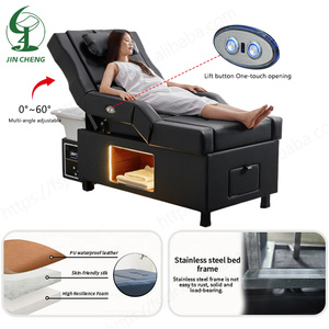 Jincheng Schönheitssalon Luxus-Waschbecken Thai Elektrisches Massagebett Shampoo-Fußpflege-Stuhl Japanisches Kopf-Spa-Bett - Product Image 5