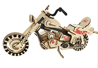 Kit de construction de puzzle 3D en bois d'assemblage, jouet éducatif de dessin animé fait à la main, découpe laser écologique pour les 3 ans et plus