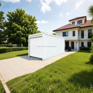 20 pieds en acier panneau sandwich conteneur paquet plat préfabriqué pliant Portable stockage entrepôt Garage appartement maison moderne - Product Image 2