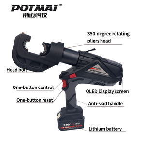 <span class=keywords><strong>Pince</strong></span> à sertir <span class=keywords><strong>hydraulique</strong></span> manuelle Bm-400 à batterie lithium 18V en acier à ressort pour cosses de câbles en cuivre et aluminium de 16-400 mm - Product Image 4