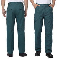 Pantalon de travail cargo en polyester et coton, résistant à l'usure, multi-poches, coutures triples, pour l'industrie